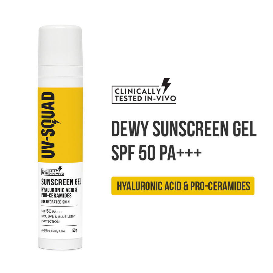 Hyaluronic Acid & Pro-Ceramides Sunscreen Gel SPF 50 PA +++ | UV-Squad